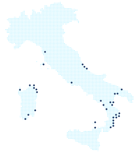 Italy dots map